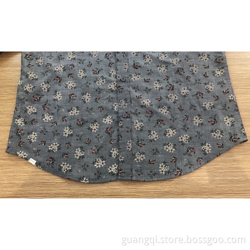 Male TC long sleeve print shirt